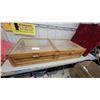 Image 1 : Oak Display Counter Top Cabinet 48 x 24 x 9"
