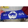 Image 1 : Manitoba Centennial 1870-1970 Flag36 X 60" and Boeing Seattle Seahawks "We Are 12" Banner