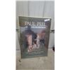 Image 4 : MCM Vintage Brass and Enamel Table Lamp with Shade and Paul Peel Art Gallery Framed Poster