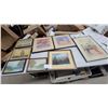 Image 1 : Collection of Framed Artwork Including Landscapes, Japanese Print, Rooster Prints, and More Biggest