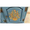 Image 5 : Vilas Canadian Blue Painted 2pc China Cabinet 15-1/2 x 77 x 18 with Matching Server 13 x 36 x 30