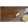 Image 3 : Five-Drawer Wooden Dresser with Steel Pulls 17 x 50 x 36