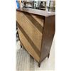 Image 5 : Five-Drawer Wooden Dresser with Steel Pulls 17 x 50 x 36