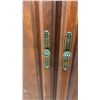 Image 3 : Cherry Finish 2pc Armoire with Two Doors, Three Shelves, and Two Drawers 39 x 72 x 18
