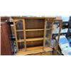 Image 6 : French Provincial Style Fruitwood 2pc China Cabinet with Glass Doors 69 x 48 x 16