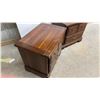 Image 3 : Pair of Pine Two-Drawer Nightstands with Brass Hardware 26 x 17 x 24