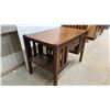 Image 2 : Antique Oak Library Desk w/Drawer 40 x 24 x 29