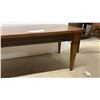 Image 3 : Mid-Century Modern Walnut Coffee Table 48 x 16 x 18 with Two Matching End Tables 28 x 18 x 21