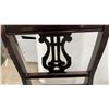 Image 4 : Mahogany Lyre Back Chair with Needlepoint Seat and Leather Top Duncan Fyfe Pedestal Table