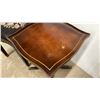 Image 6 : Mahogany Lyre Back Chair with Needlepoint Seat and Leather Top Duncan Fyfe Pedestal Table