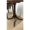 Image 7 : Mahogany Lyre Back Chair with Needlepoint Seat and Leather Top Duncan Fyfe Pedestal Table
