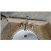 Image 3 : Granite Vanity Top with Undermount Sink and Brushed Nickel Faucet 22 x 31"