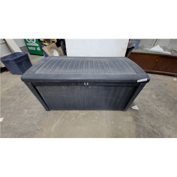 Keter Outdoor Resin Wicker-Style Deck Storage Box 24 x 50 x 27"