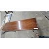 Image 2 : Queen Anne Style Cherry Wood Sofa Table with Cabriole Legs 27 x 48 x 15"
