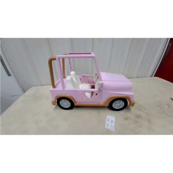 Our Generation Pink Jeep-Style Doll Vehicle with Roll Bar