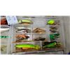 Image 2 : Collection of Fishing Lures, Crankbaits, Soft Plastics, and More in Four Tackle Boxes