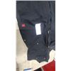 Image 2 : Tough Duck Insulated Canvas Coveralls, Size Xl, Navy Blue New