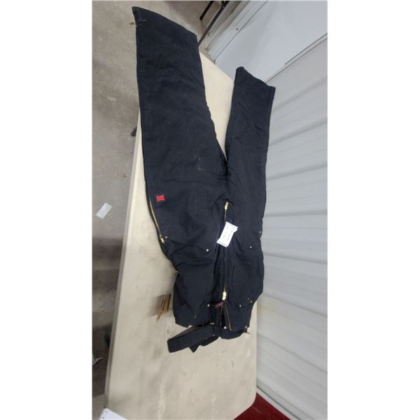 Tough Duck Insulated Canvas Work Overalls, Size 4XL, Navy Black New