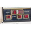 Image 3 : Winnipeg Blue Bombers Digital Scoreboard Clock with Temperature and Date Display, 14 1/2 x 19