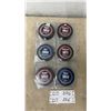 Image 1 : Hockey Hall of Fame Inductee Commemorative Pucks Set of Six