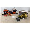 Image 1 : Gormiti Volcanic Mountain Playset with Figures and Radio Shack Red Fox Rider Buggy