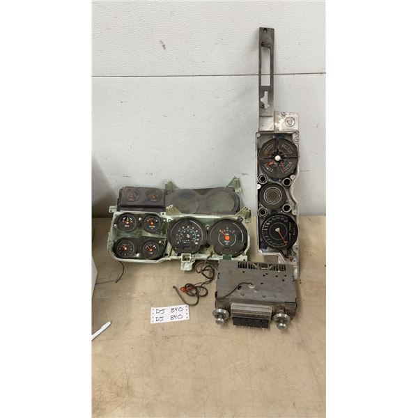 Vintage GM Instrument Clusters, Oldsmobile Transistor Radio, and More