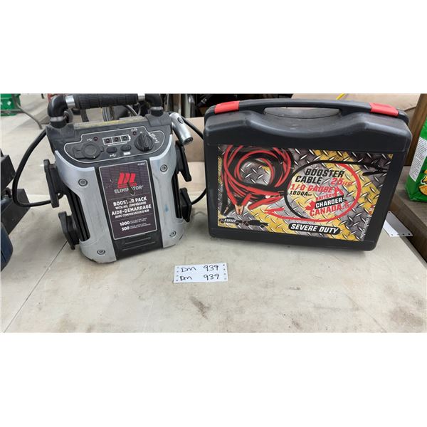 Motomaster Eliminator 1000-Amp Booster Pack and 25-Foot 1/0 Gauge Booster Cables