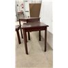 Image 3 : Set of Three Wood Nesting Tables, Largest 20 x 22 x 16"