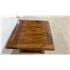 Image 5 : Rustic Pine End Table with Trestle Base by Victoriaville, 20 x 28 x 28"