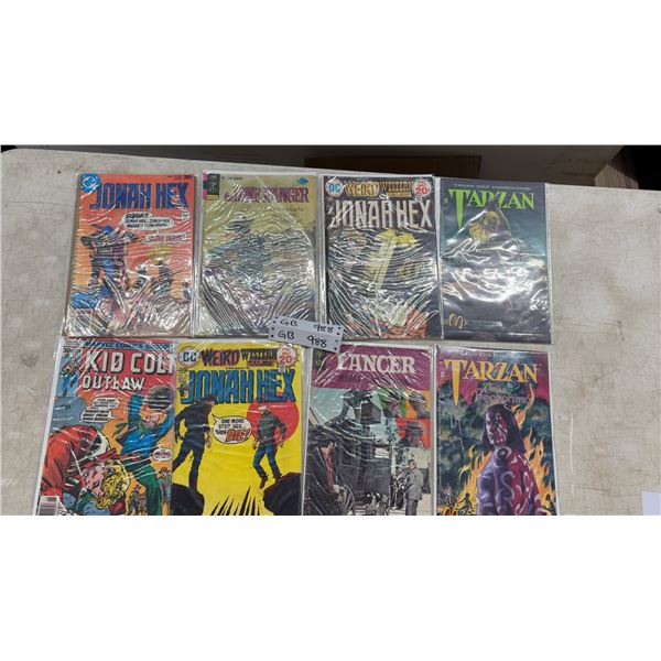 Vintage Western Comic Books Including Jonah Hex, Tarzan, Lone Ranger, Kid Colt