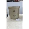 Image 2 : Medalta Stoneware 4-Gallon Crock and Vintage Metal Cream Can