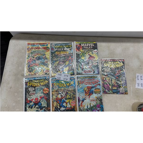 Spider-Man Comics Lot of 7: Marvel Team-Up, Marvel Tales, and Amazing Spider-Man Issues