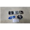 Image 1 : Ford and Honda Automotive Belt Buckles, Set of Five