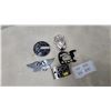 Image 1 : Rock Star and Aerosmith Belt Buckles, Pink Floyd Badge, 5x