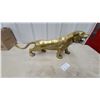 Image 1 : Brass Tiger Sculpture with Open Mouth 31" Long