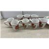 Image 8 : 34 Piecea, Kaf Holiday Stoneware Christmas Poinsettia Dinnerware Set with Mugs and Serving Pieces