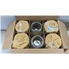 Image 4 : New Casadécor SF-1013S Ribbed Mercury Glass Tealight Holders with Wire Handles, 24 Pieces