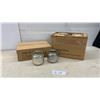 Image 1 : Ribbed Mercury Glass Tealight Holders with Wire Handles, 18 Pieces