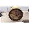 Image 5 : Vintage Yellow-Painted Metal Milk Can, Foldable Metal Table & Small Shovel