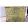 Image 6 : Vintage Yellow-Painted Metal Milk Can, Foldable Metal Table & Small Shovel
