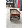 Image 3 : Rusty Radio Flyer Vintage Metal Pull Wagon with Wear