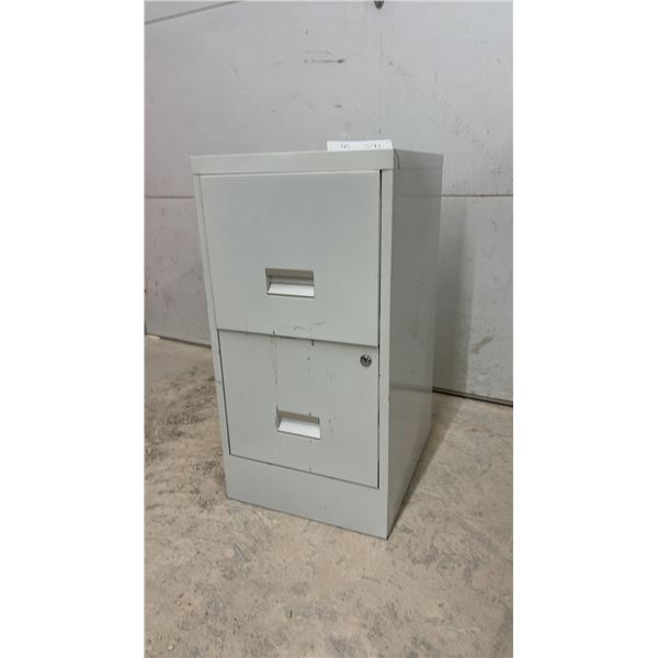 Two-Drawer Metal Filing Cabinet