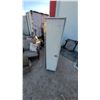Image 1 : Tall Metal Storage Cabinet with Four Shelves 62 x 14 x 16"