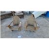 Image 1 : Pair of Wooden Adirondack Chairs for Youth
