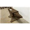 Image 3 : 19th Century Cast Iron Blacksmith Anvil with Hardy Hole Stamped w/ a W over 250lbs 26 x 11 x 11