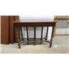 Image 2 : Antique Walnut Expandable Swing Leg Dining Table with 3 Leaves 40 x 22 x 31