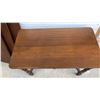 Image 3 : Antique Walnut Expandable Swing Leg Dining Table with 3 Leaves 40 x 22 x 31