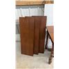 Image 4 : Antique Walnut Expandable Swing Leg Dining Table with 3 Leaves 40 x 22 x 31