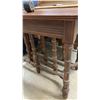 Image 7 : Antique Walnut Expandable Swing Leg Dining Table with 3 Leaves 40 x 22 x 31