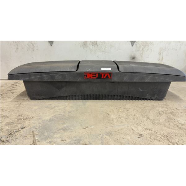 Delta Plastic Truck Bed Tool Box with Lockable Lid, No Keys